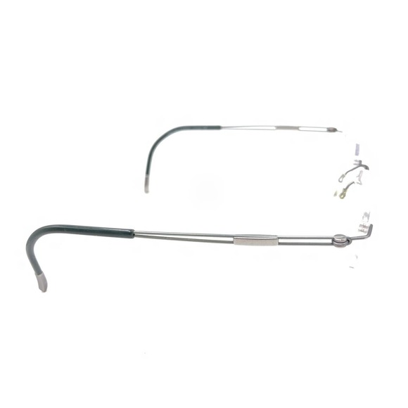 Silhouette 5227 40 6056 Titanium Green Rimless Eyeglasses Frames 17 135 Austria - Picture 4 of 12